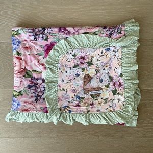 Posh Peanut ruffled reversible blanket